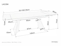 Masă Laconi 160 3