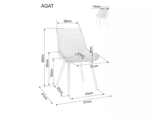 Scaun  Agat Velvet