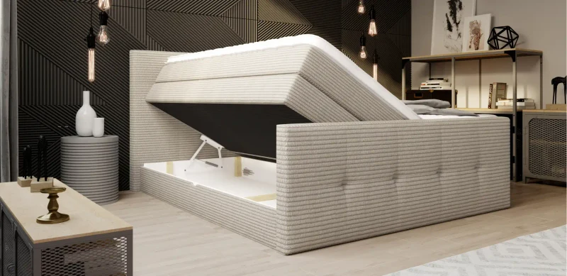 Dormitor MEDINO [2022] tapițat cu stofă 2